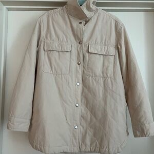 Women's Tan Quilted Jacket